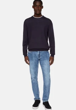 5 Poches En Denim Clair