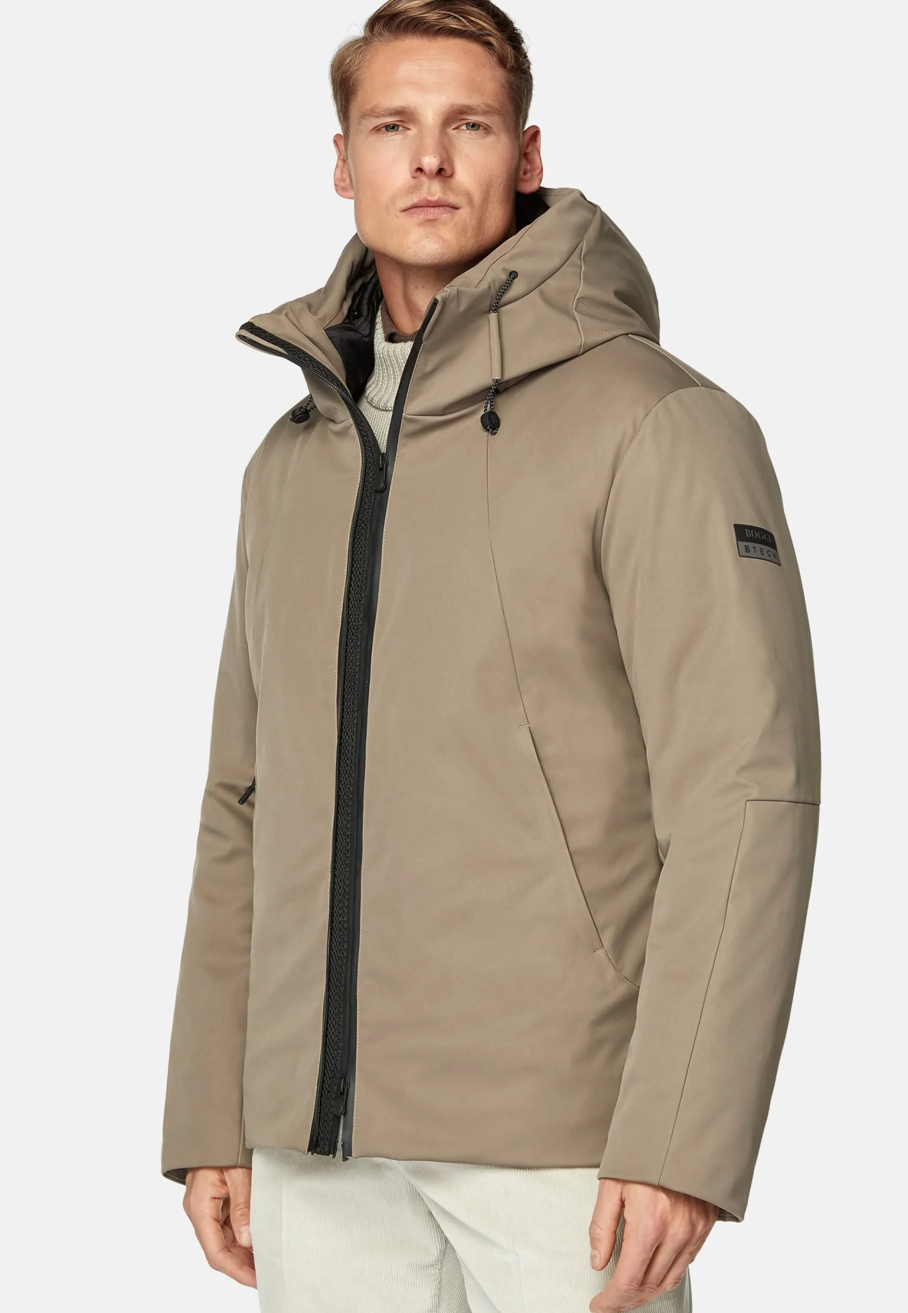 Blouson Block En Tissu Technique Rembourré