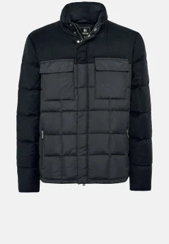 Bomber Flyn En Flanelle Et Tissu Tech En Plume