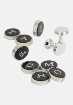 Boutons De Manchette Ronds Base Lettre