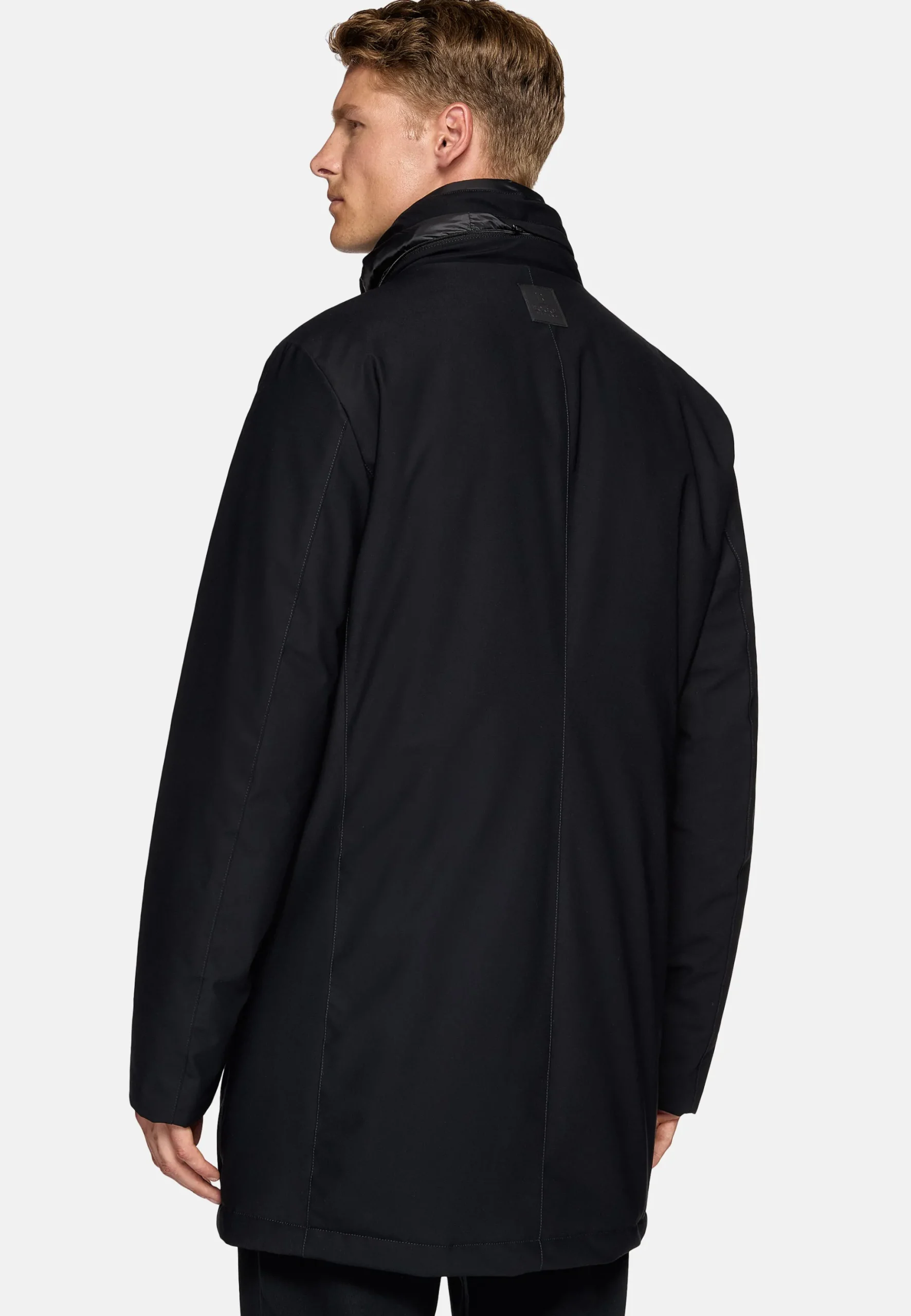 Car Coat En Tissu Technique Rembourré