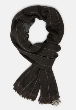 Écharpe À Chevrons En Laine