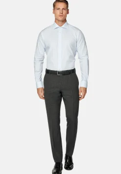 Chemise À Carreaux En Popeline De Coton Regular Fit