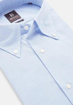 Chemise À Carreaux En Popeline De Coton Regular Fit