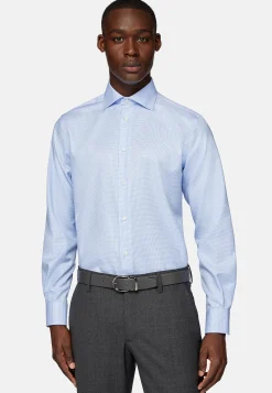 Chemise À Carreaux En Sergé De Coton Regular Fit