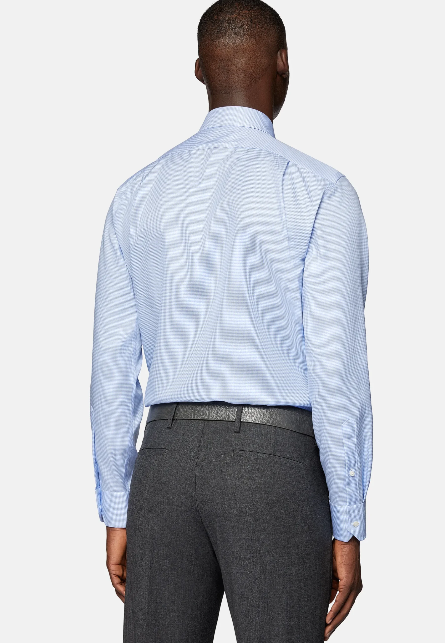 Chemise À Carreaux En Sergé De Coton Regular Fit