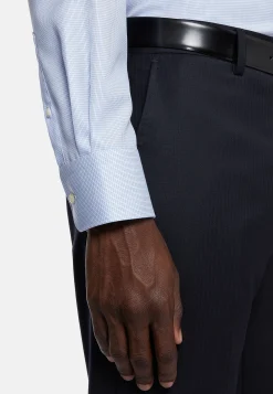 Chemise À Carreaux En Sergé De Coton Regular Fit