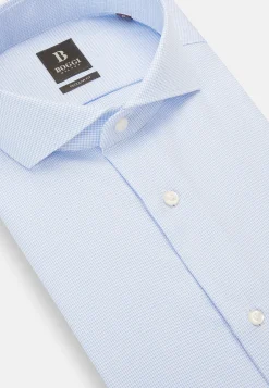 Chemise À Carreaux En Sergé De Coton Regular Fit