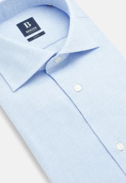 Chemise à Micromotif En Coton Slim Fit