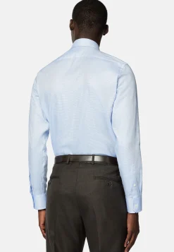 Chemise à Micromotif En Coton Slim Fit