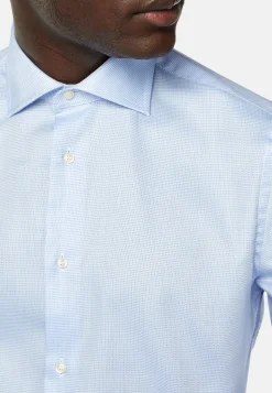 Chemise à Micromotif En Coton Slim Fit
