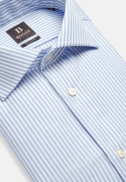 Chemise À Rayures En Sergé De Coton Regular Fit