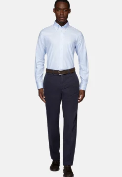 Chemise À Rayures En Sergé De Coton Regular Fit