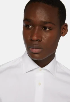 Chemise Blanche En Coton Extensible Slim Fit