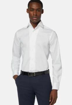 Chemise Blanche En Coton Pinpoint Regular Fit