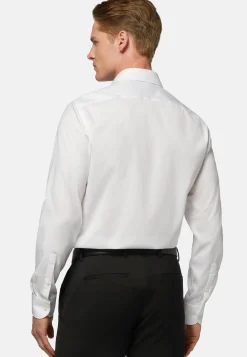 Chemise Blanche En Coton Pinpoint Slim Fit
