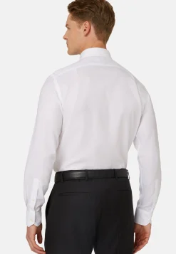 Chemise Blanche En Coton Dobby Regular Fit