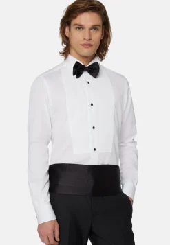 Chemise Blanche En Coton Coupe Slim