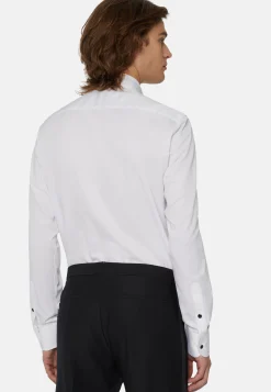 Chemise Blanche En Coton Coupe Slim