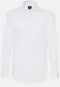 Chemise Blanche En Coton Nylon Extensible Slim