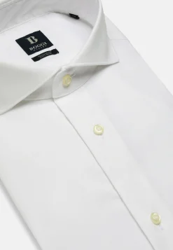 Chemise Blanche Pin Point En Coton Regular Fit