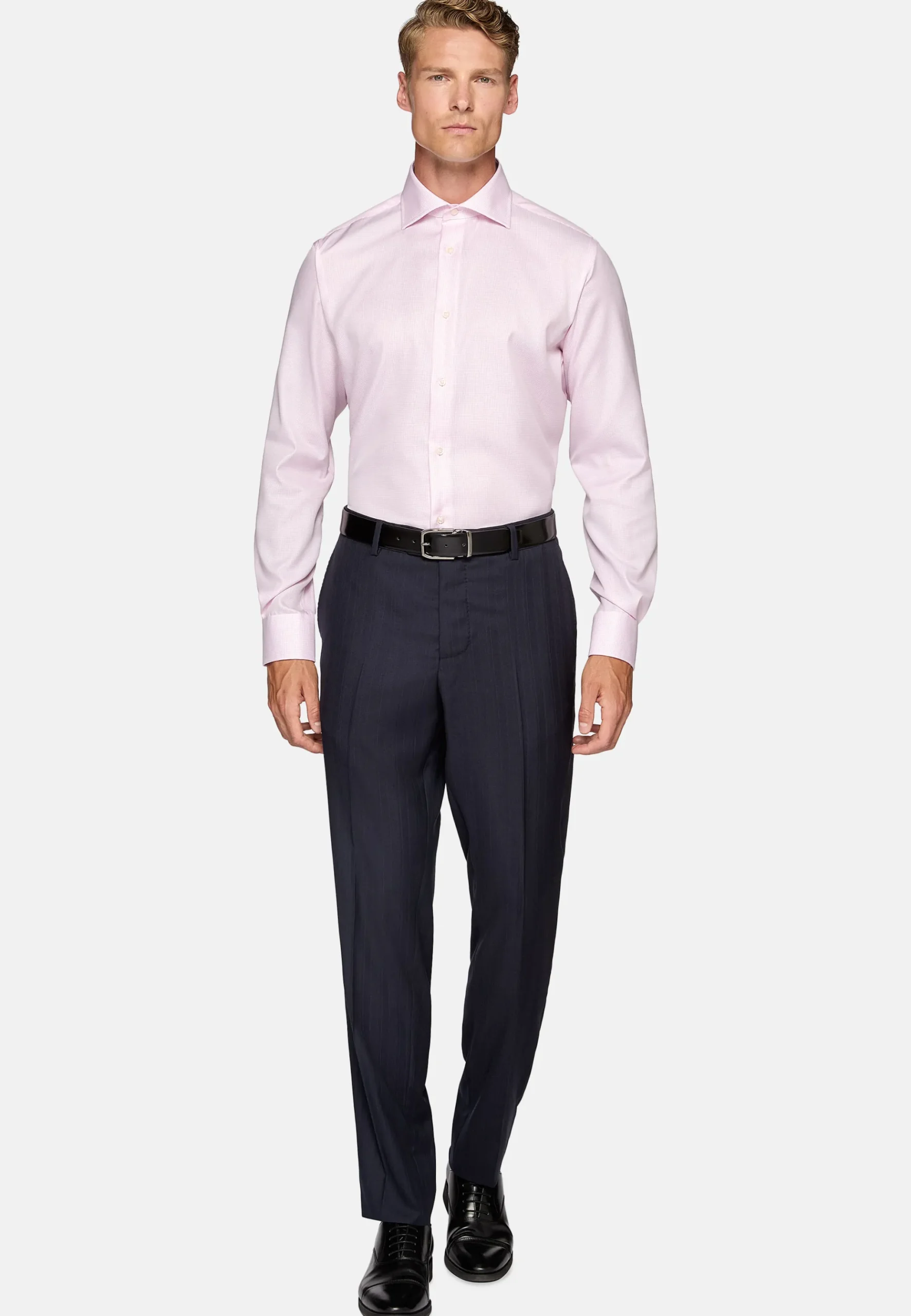 Chemise En Coton Dobby Regular Fit