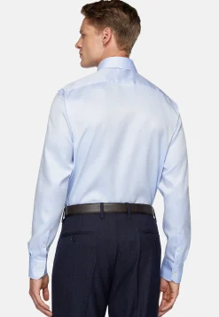 Chemise En Coton Dobby Slim Fit