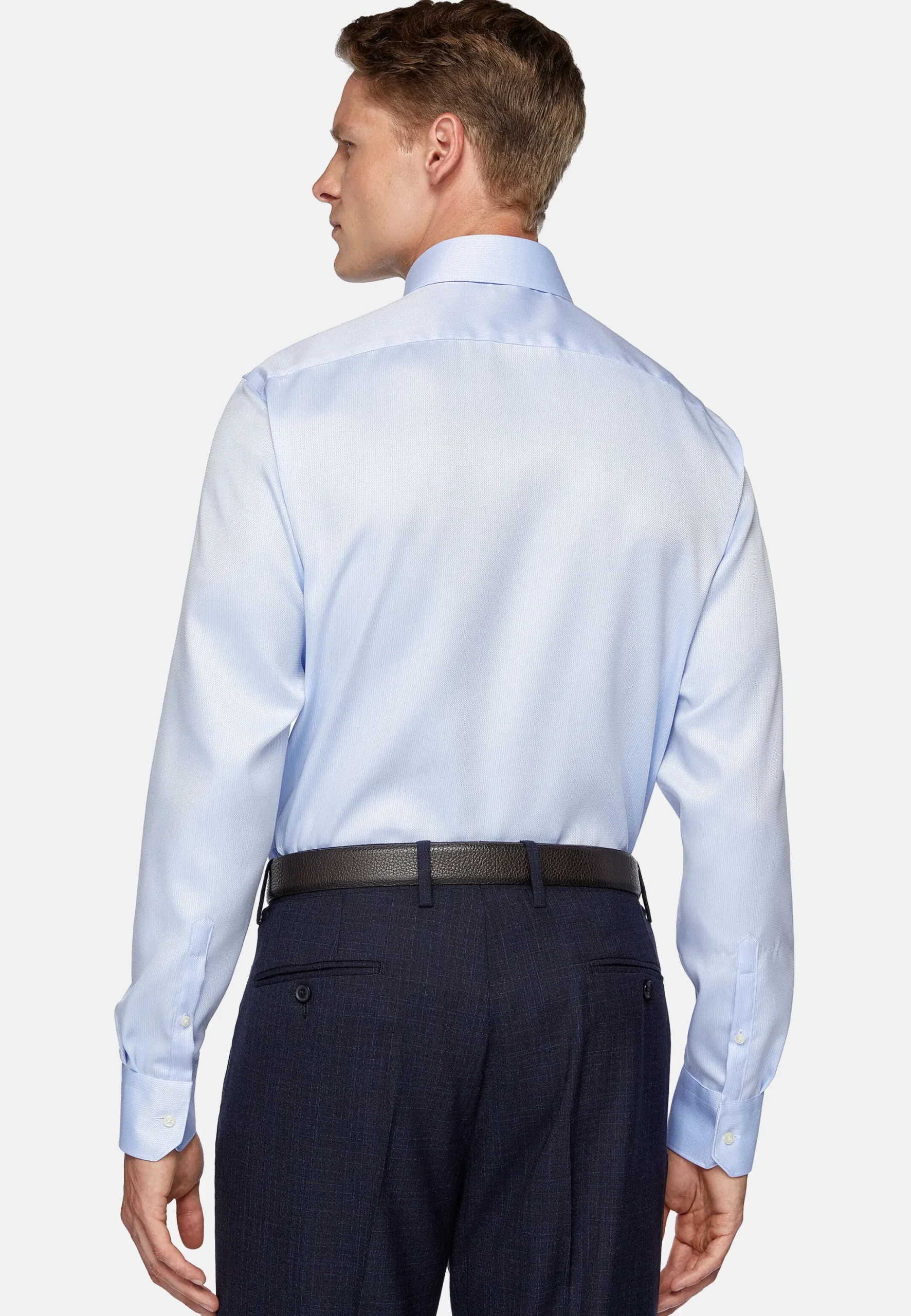 Chemise En Coton Dobby Slim Fit