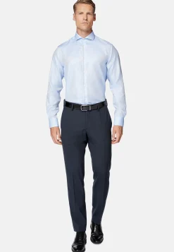 Chemise En Coton Dobby Slim Fit