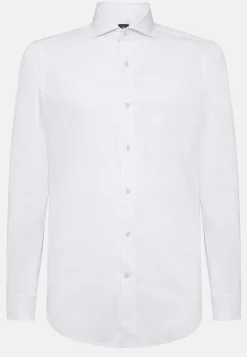 Chemise En Coton Nylon Extensible Slim Fit