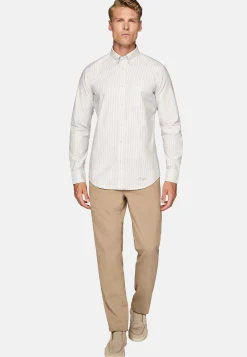 Chemise En Coton Oxford Bio Coupe Droite