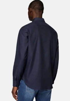 Chemise En Flanelle De Coton Tencel Regular Fit