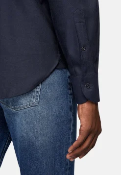 Chemise En Flanelle De Coton Tencel Regular Fit