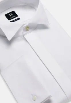 Chemise En Satin De Coton Slim Fit