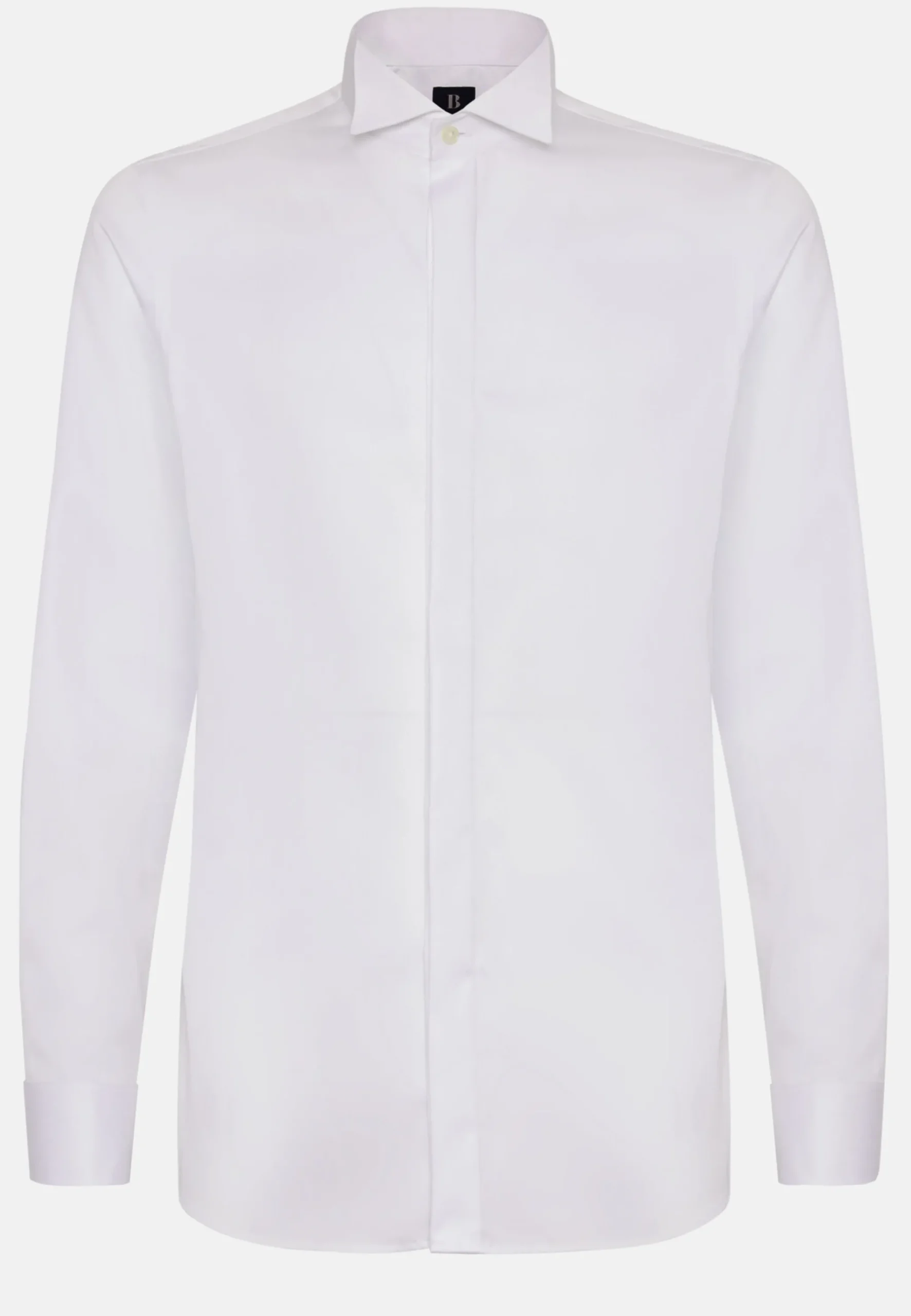 Chemise En Satin De Coton Slim Fit