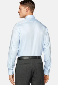 Chemise En Sergé De Coton Slim Fit