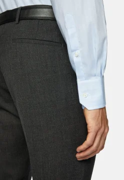 Chemise En Sergé De Coton Slim Fit