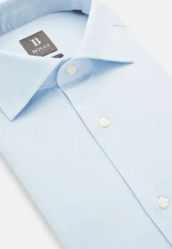 Chemise En Sergé De Coton Slim Fit