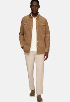 Chemise En Velours De Coton Regular Fit