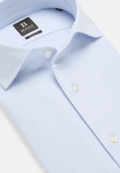 Chemise Nid D'Abeille En Coton Regular Fit