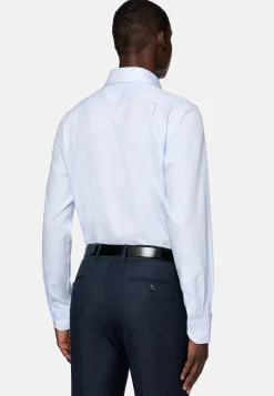 Chemise Nid D'Abeille En Coton Regular Fit