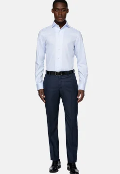 Chemise Nid D'Abeille En Coton Regular Fit