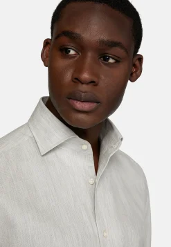 Chemise Nid D'Abeille En Coton Regular Fit