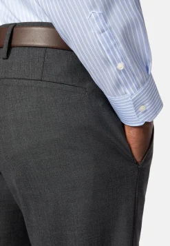 Chemise Rayée En Coton Dobby Regular Fit