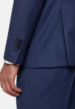 Costume Bleu En Pure Laine