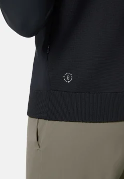 Gilet Bleu Marine En Maille Recyclée Et Jersey Technique