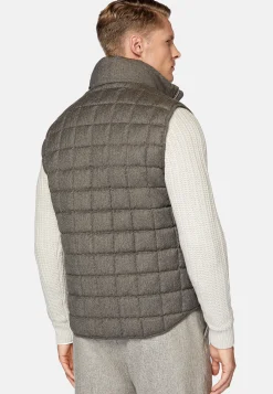Gilet En Flanelle Rembourré En Plume D'Oie