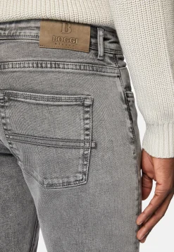 Jean En Denim Extensible Gris