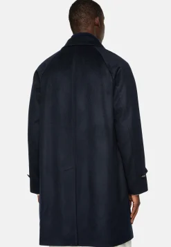 Manteau À Simple Boutonnage En Laine Cachemire