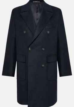 Manteau Croisé En Laine